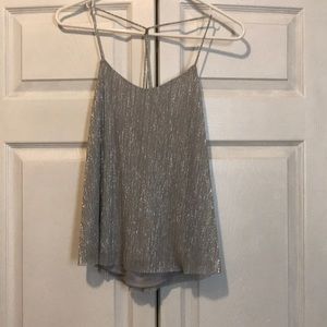 Shiny Silver Express Top